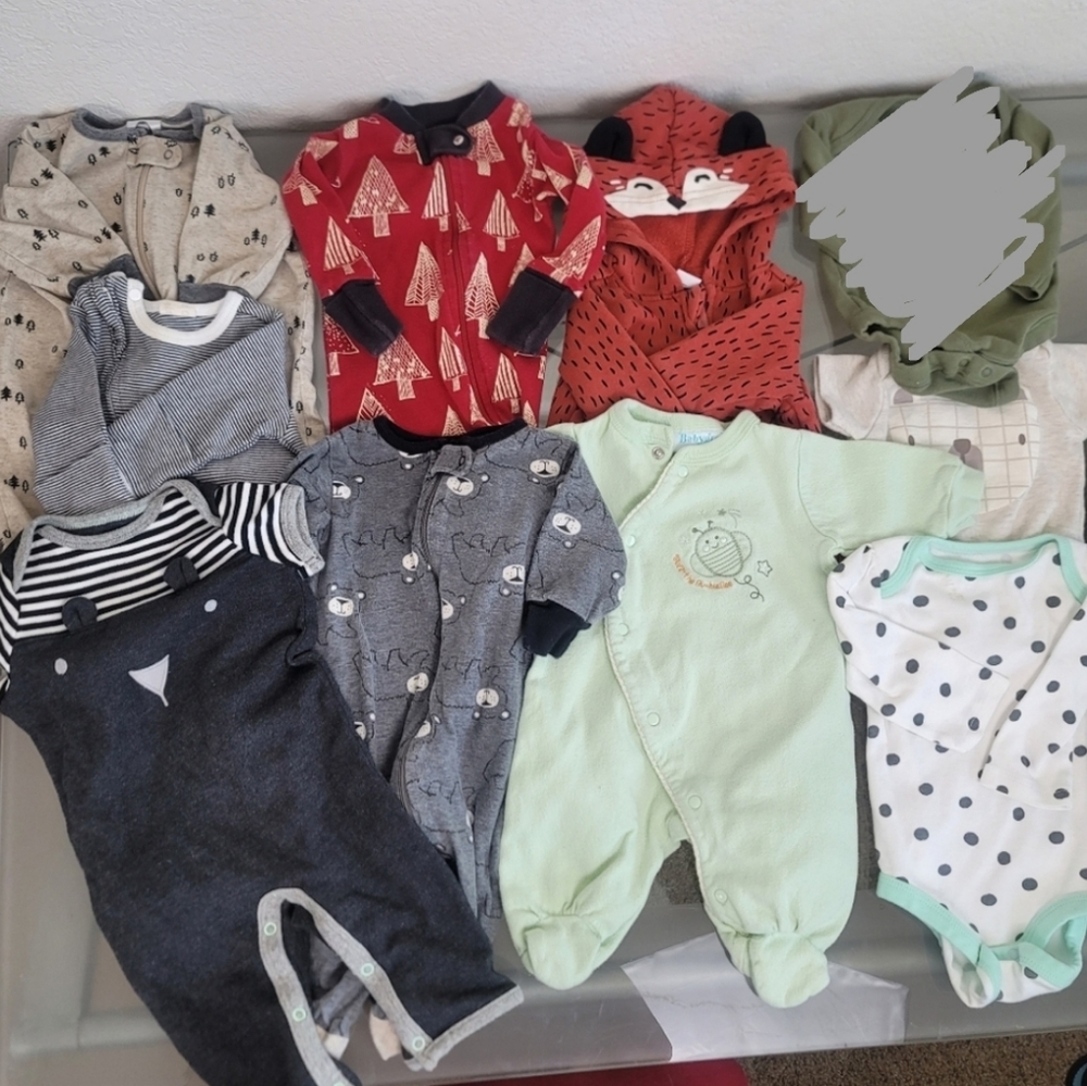 0-3 Months Clothing Lot Boys Girls